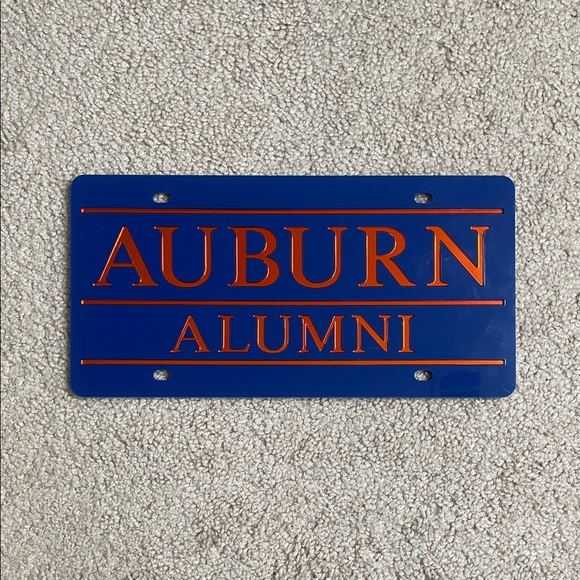 None Other - NWT Auburn Alumni Decorative‎ License Plate in Blue and Orange